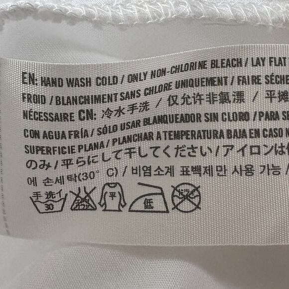 Abercrombie & Fitch White Y2K Lace Midi Dress Boho Coastal Cottagecore Prairie - Picture 11 of 11